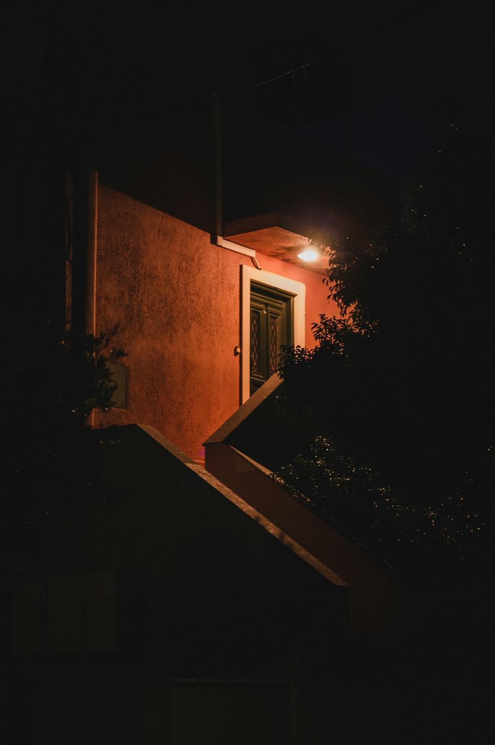 Exterior at night